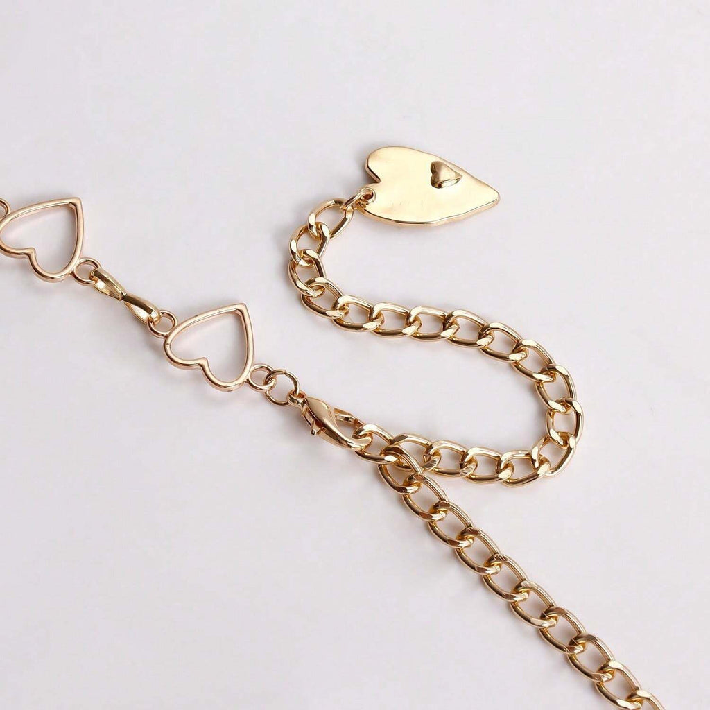 11251 1b-010 Pieza Cinturón De Cintura En Forma De Corazón Hueco Minimalista Para Mujeres