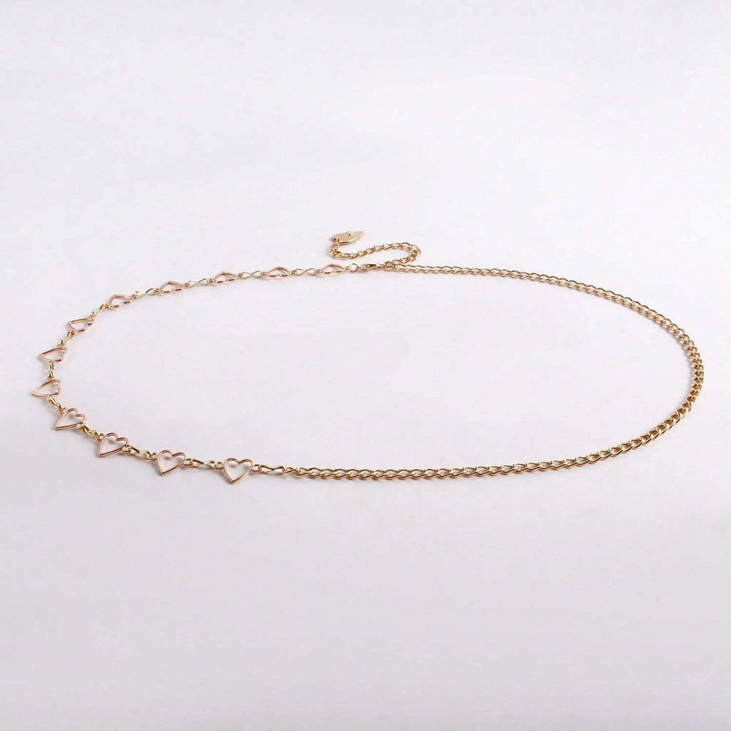 11251 1b-010 Pieza Cinturón De Cintura En Forma De Corazón Hueco Minimalista Para Mujeres