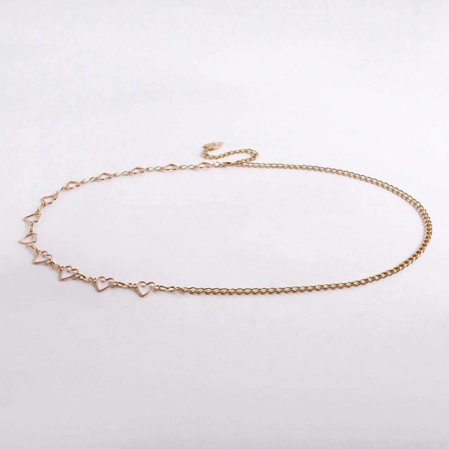 11251 1b-010 Pieza Cinturón De Cintura En Forma De Corazón Hueco Minimalista Para Mujeres