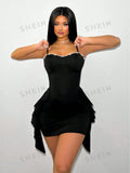 17430 1a-115 Vestido De Mujer Sin Espalda Con Tirantes 1 Pza
