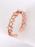 11513 B03-14  1 Pieza Anillo De Cobre Hueco En Forma De Corazón De Moda Y Personalidad