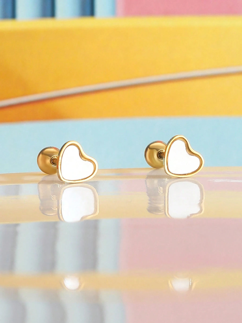 14339 1b-05-06 Aretes Corazón 1 Pza