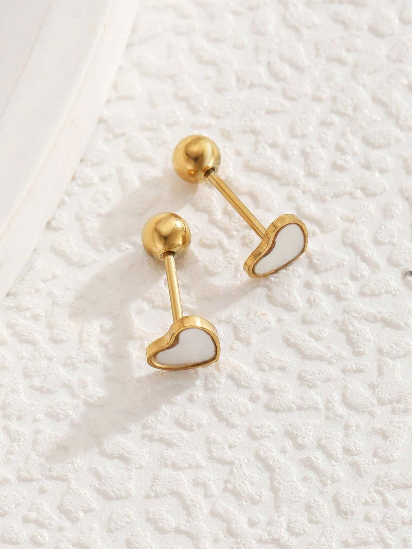 14339 1b-05-06 Aretes Corazón 1 Pza