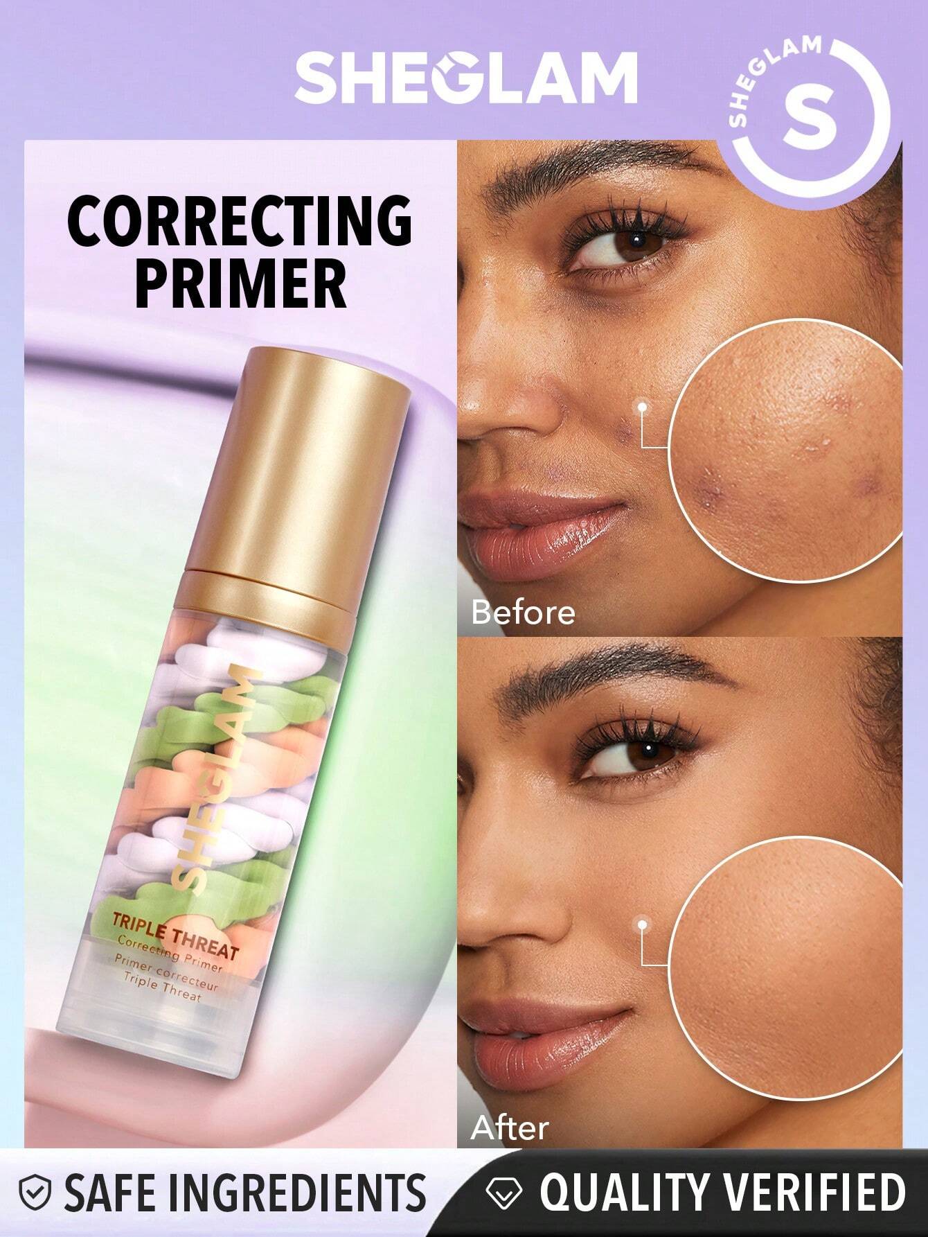 17960 1b-059 SHEGLAM Prebase Correctora De Triple Amenaza 1 Pza