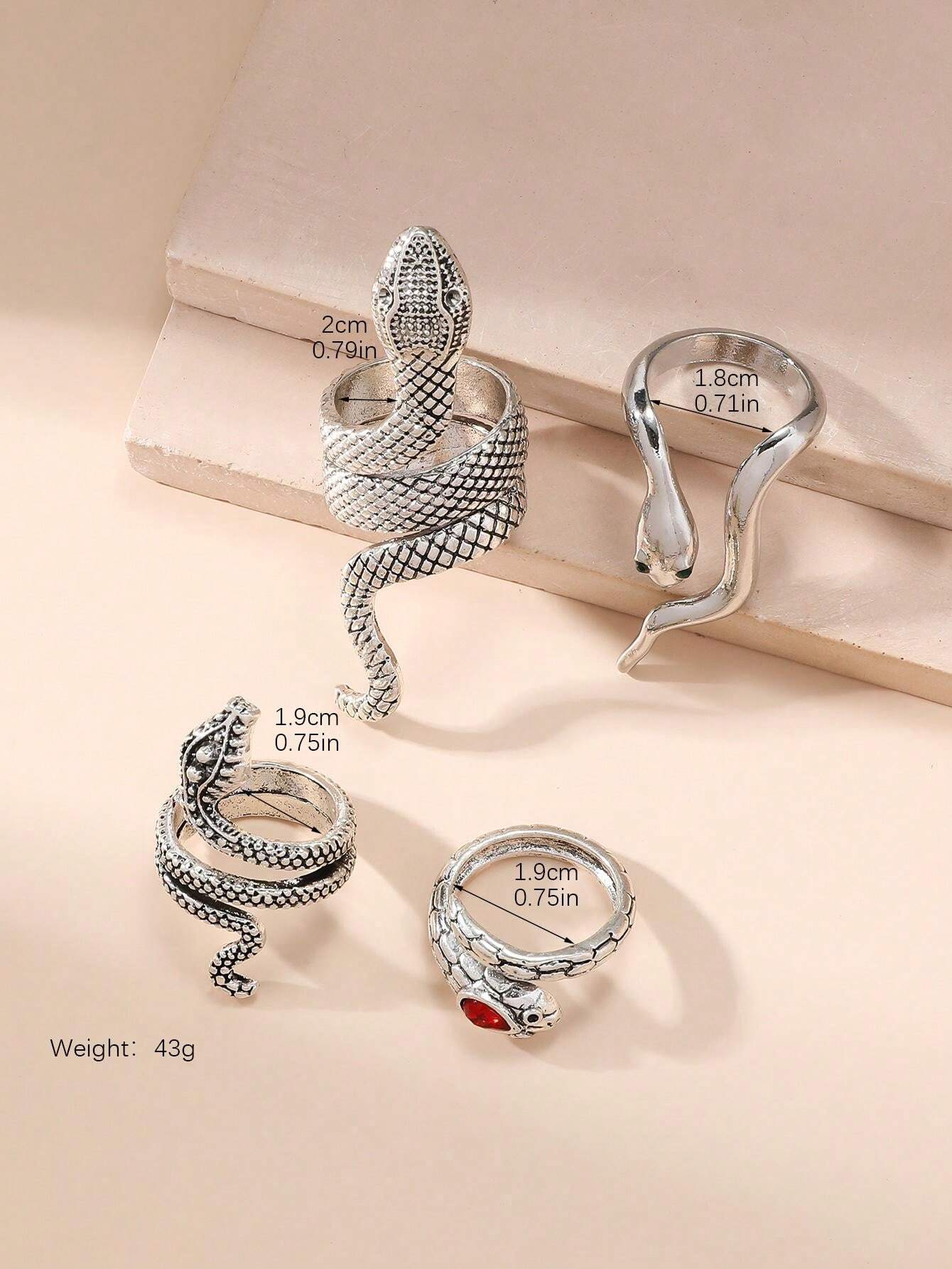 12058 1b-020 Conjunto de anillos 4 Pzas