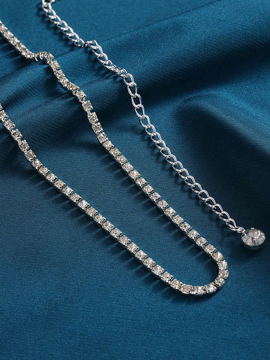 11555 1b-021 Una Pieza Cinturón De Cintura De Diamantes De Una Sola Capa De Atractivo Sexy Y Moda