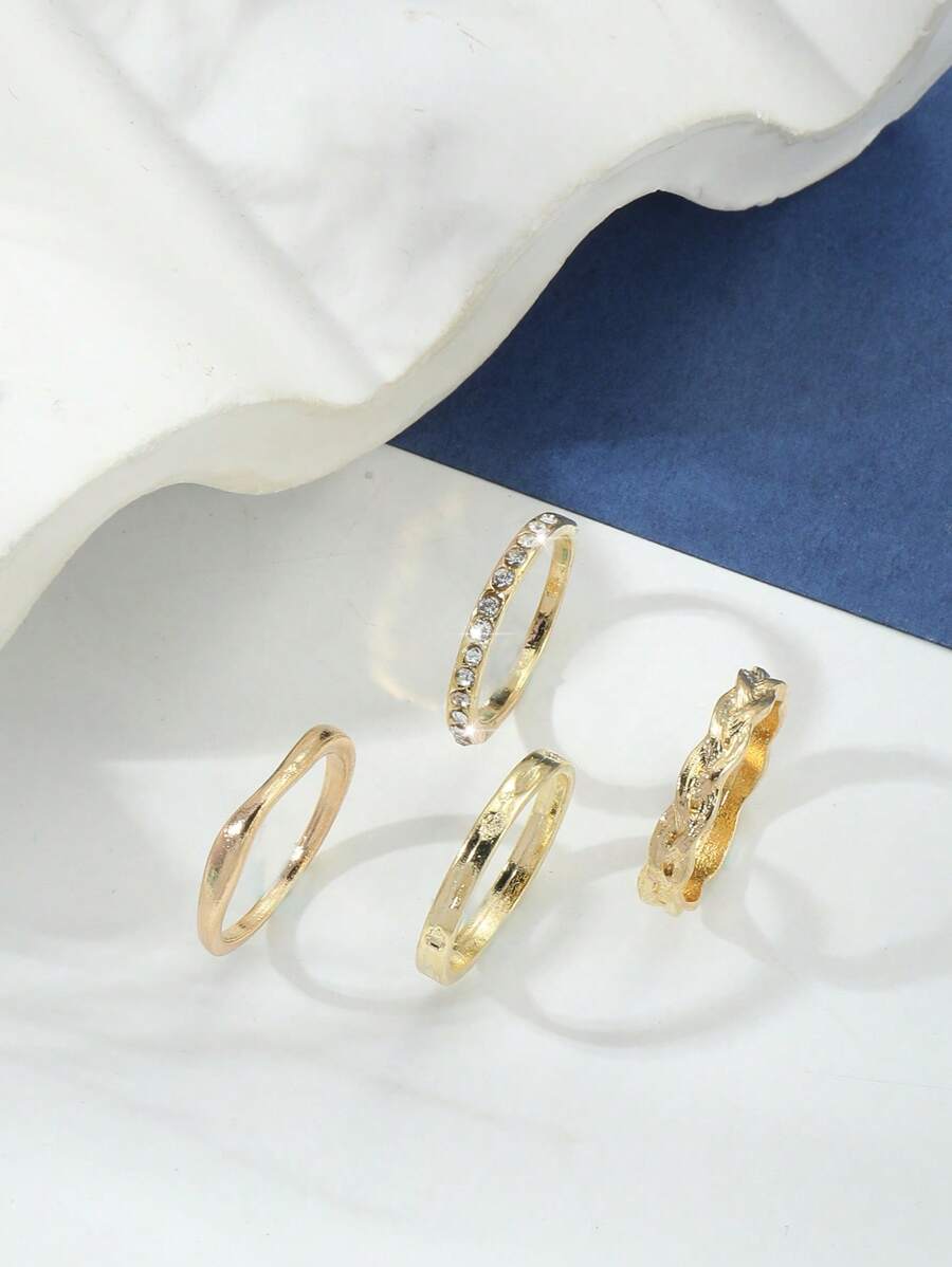 10277 1b-001 Anillos De Dedo Del Pie 4 Pzas
