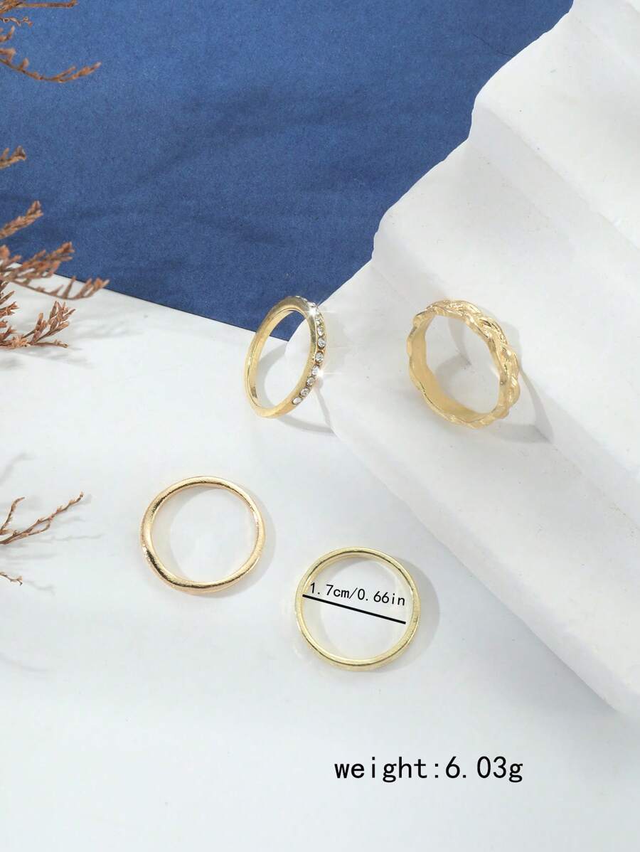 10277 1b-001 Anillos De Dedo Del Pie 4 Pzas