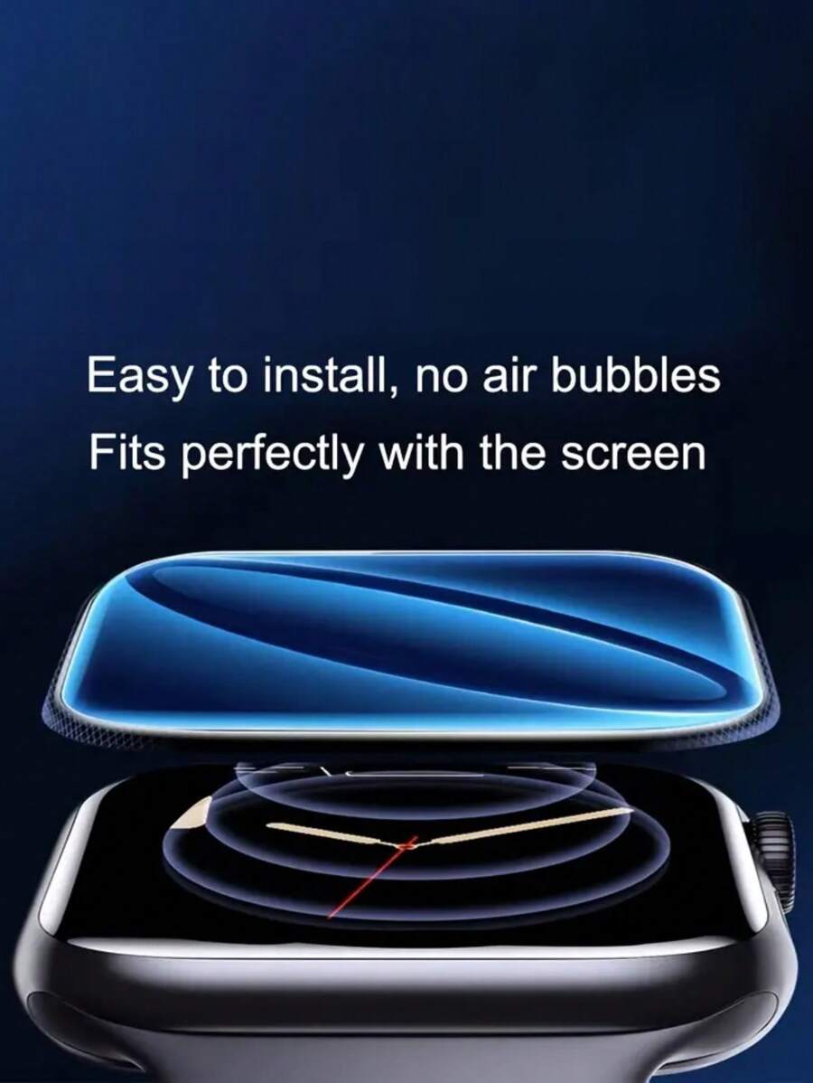13973 2t-342 Conjunto de 2 protectores de pantalla de película cerámica compatibles con el Apple Watch