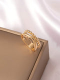 11495 1b-058 1 Pieza Anillo De Aleación De Zinc Con Diseño De Moda