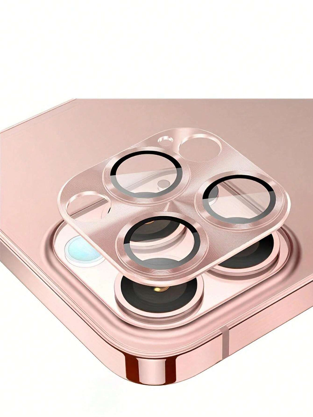 14064 2t-ProCa Protector de lente de cámara Anillo metálico con cubierta de vidrio templado