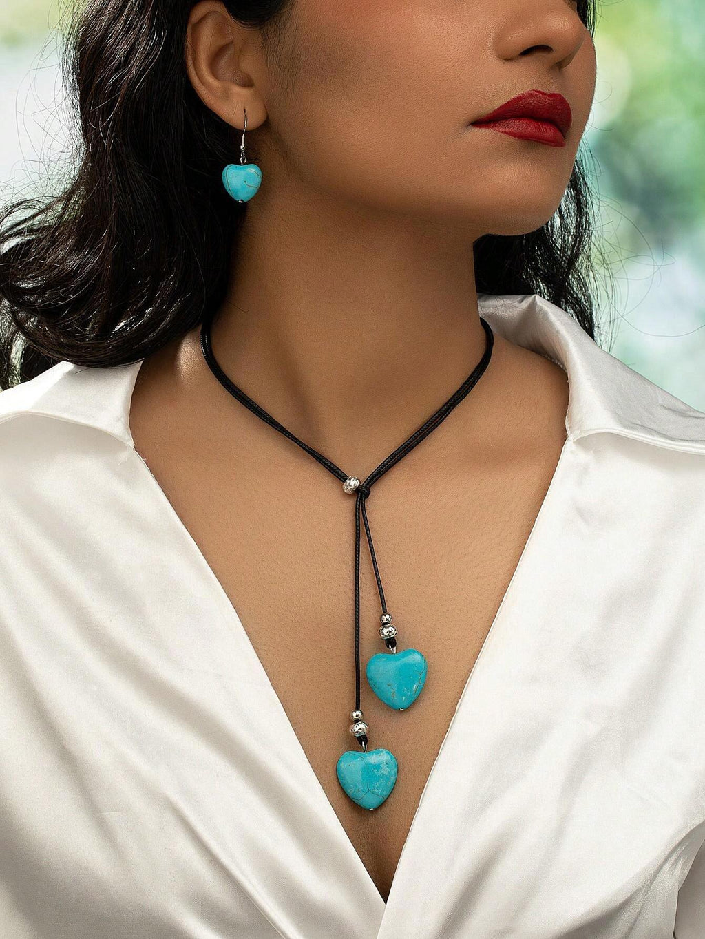 15680 1b-062 Conjunto Bisuteria Vintage 3 Pzas