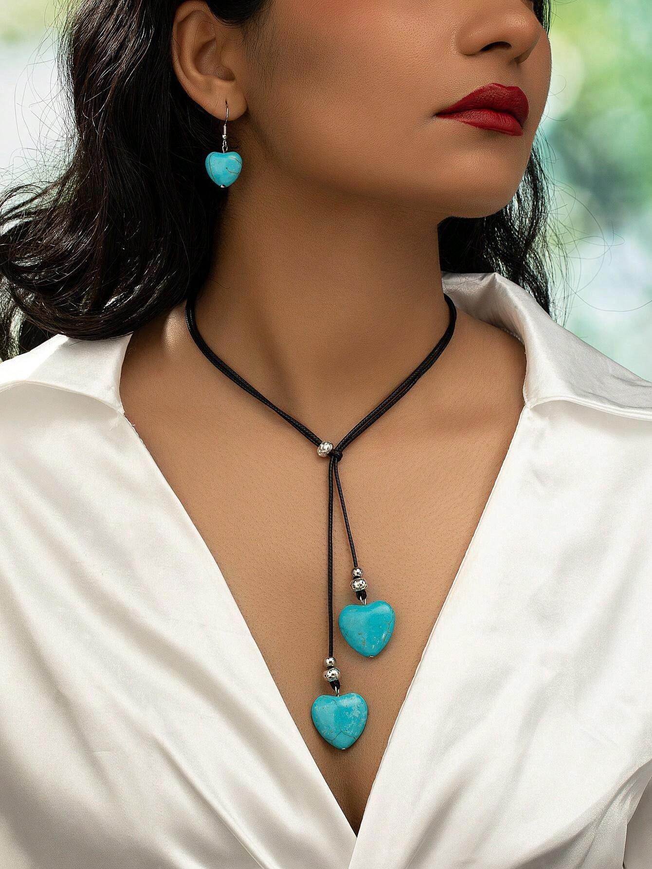 15680 1b-062 Conjunto Bisuteria Vintage 3 Pzas