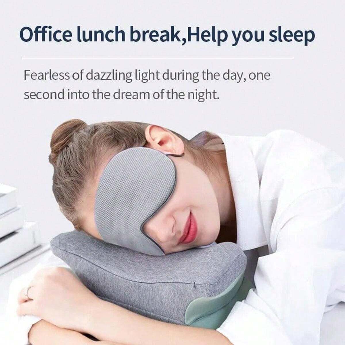 11697 1a-051 Una Pieza Gris Máscara De Ojos Para Dormir Edición Coreana