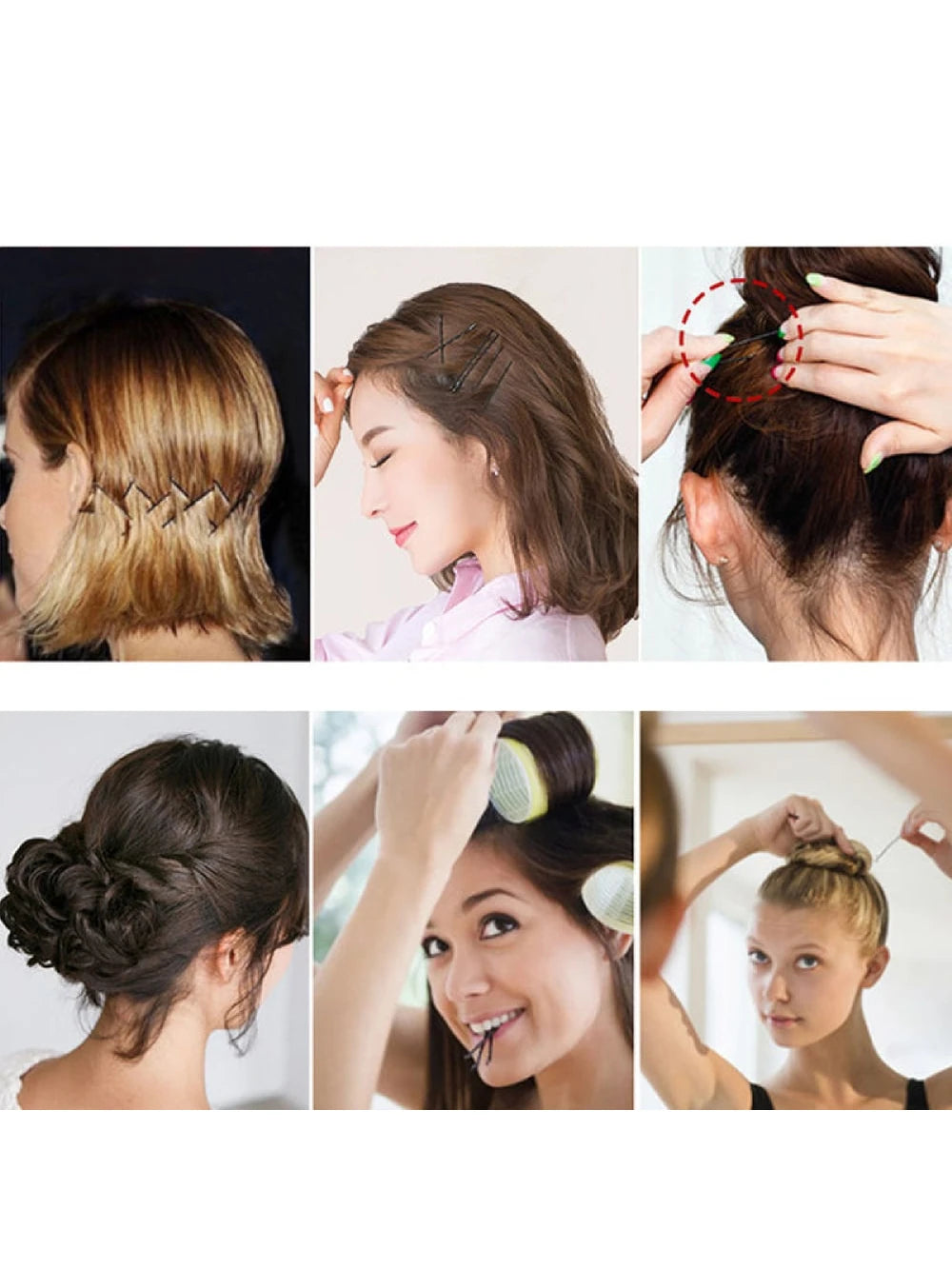 13333 1b-062 Set 50 Pzas Baño Pinzas De Acero Cabello