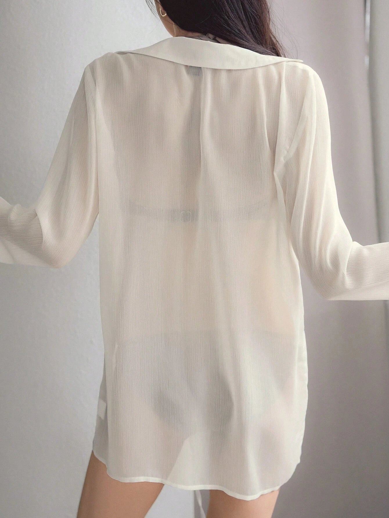 12382 1a-045 Kimono Playero Beige 1 Pza