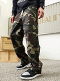 11951 1t-209 Pantalones Sueltos Para Hombre Con Estampado De Camuflaje