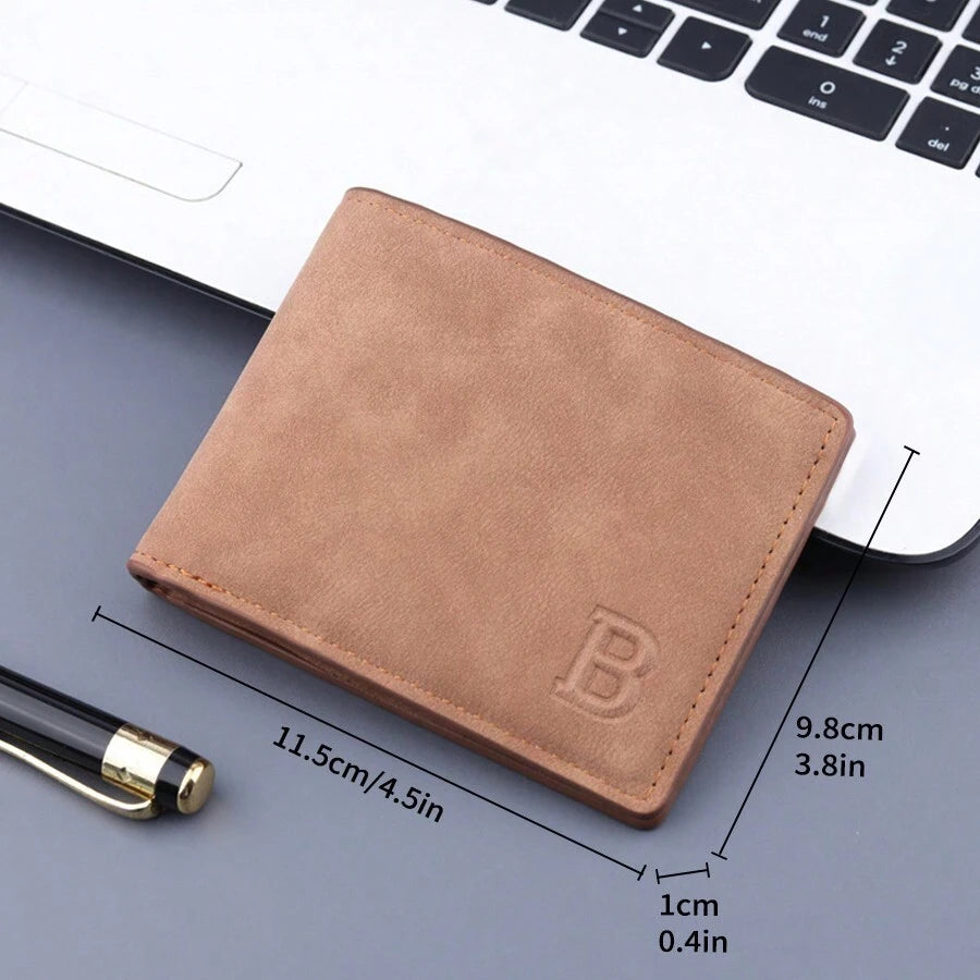 11162 1b-035 Billetera Corta Para Hombres De PU