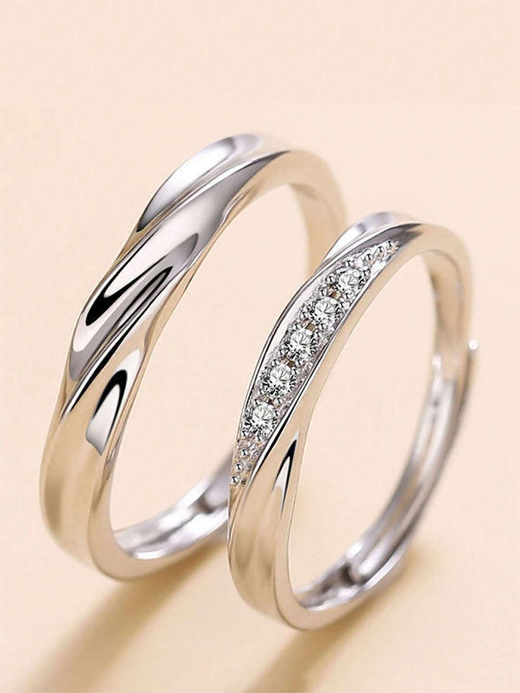 13254 1b-014 Anillo moda 2 Pzas