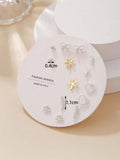 11366 B03-11 Conjunto De 7 Pares De Aretes De Moda Para Mujeres