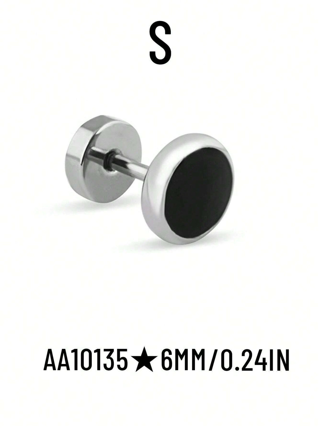 15116 1b-036 Aretes Redondos 2 Pzas