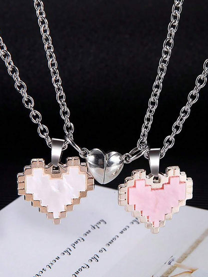 15208 1b-034 Conjunto de 2 piezas de collares magnéticos para parejas y mejores amigos