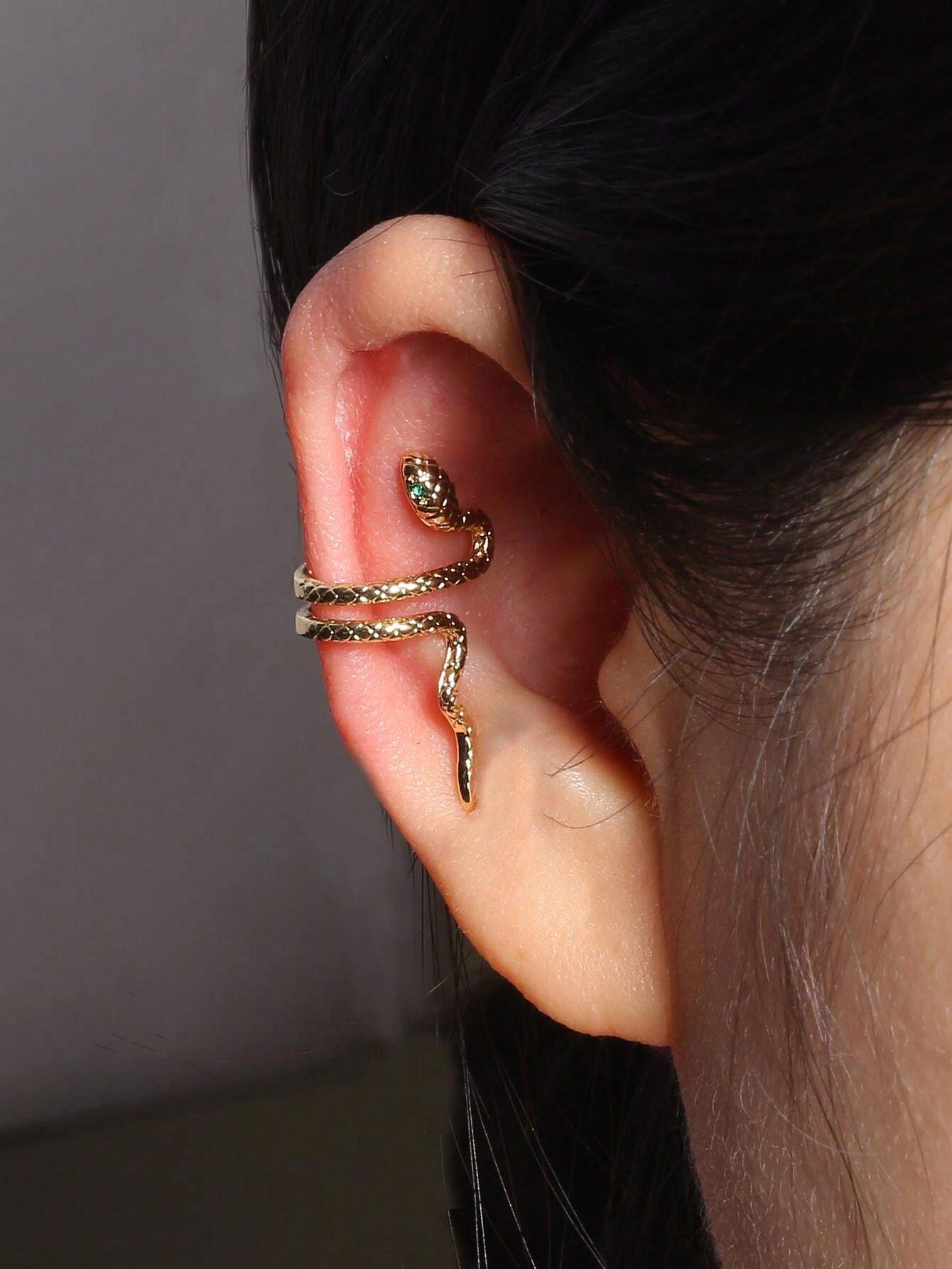 14305 1b-05-07 Ear Cuffs Diseño Serpiente 1 Pza