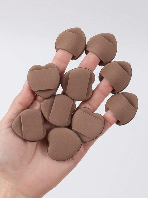 11430 1b-043 Mini Esponja De Maquillaje Para Dedos 10 Pza