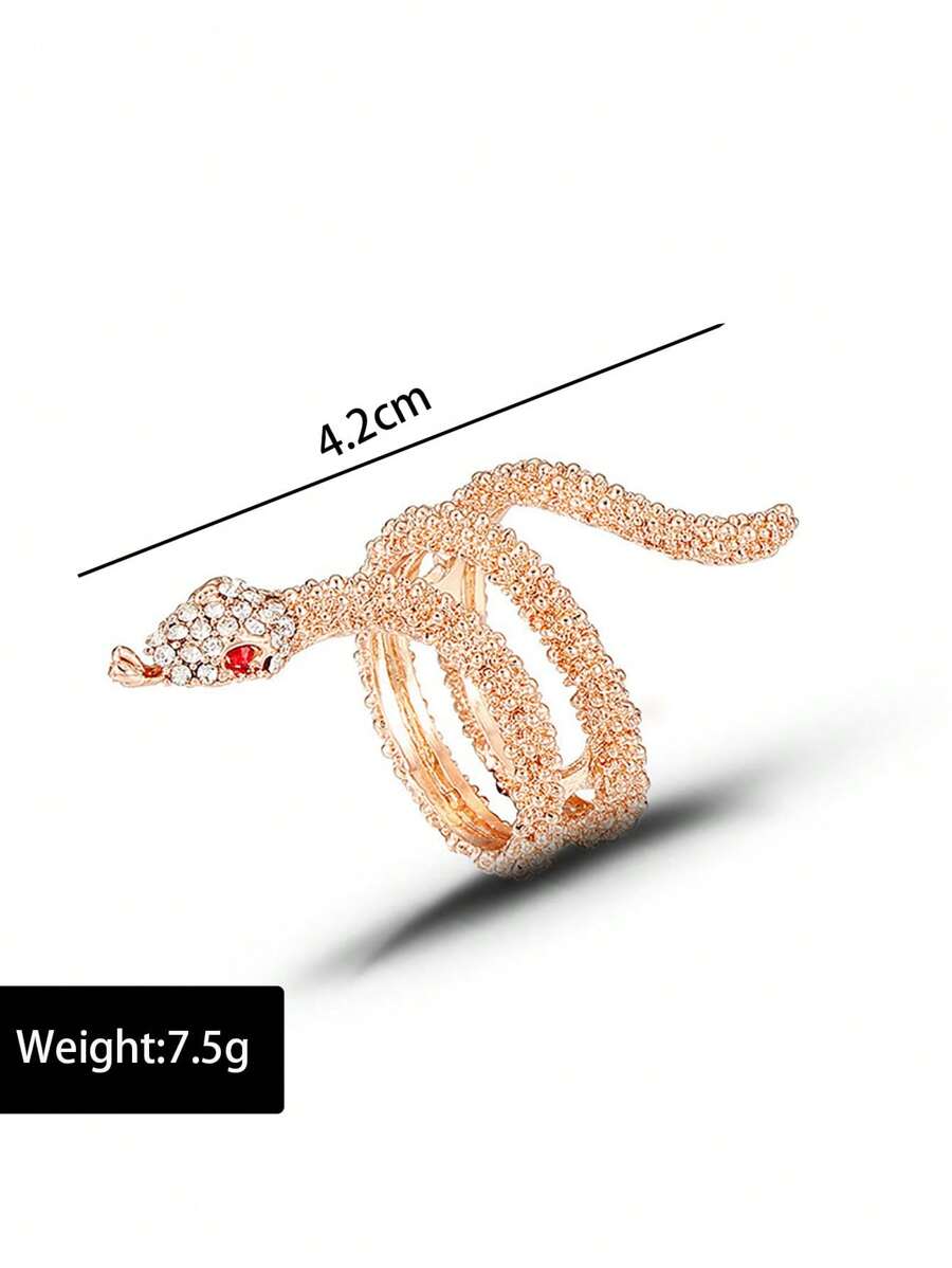 11510 1b-070 Anillo De Serpiente Estilo Punk 1 Pza