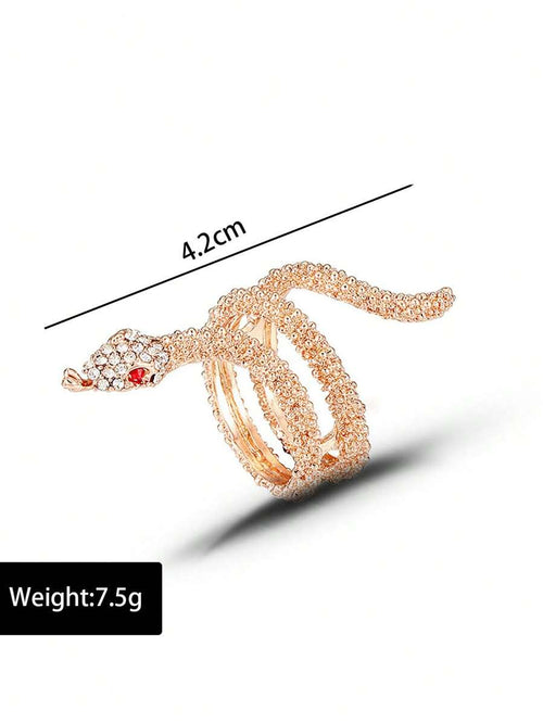 11510 1b-070 Anillo De Serpiente Estilo Punk 1 Pza