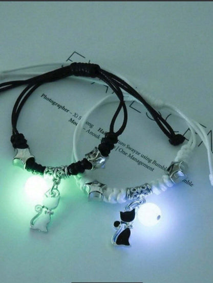 12774 1b-02-17 Pulsera Gato 2 Pzas