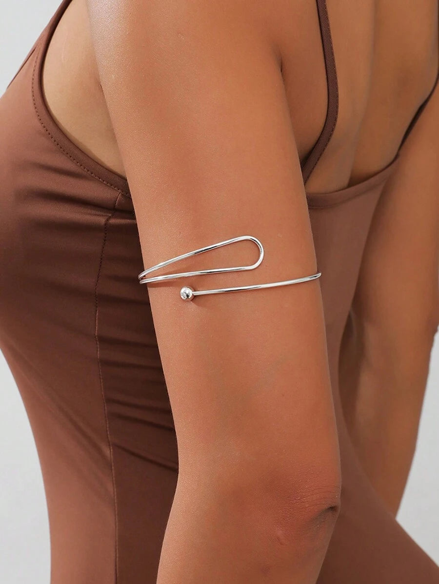 15158 1b-019 Brazaletes De Alambre Metálico Sencillo