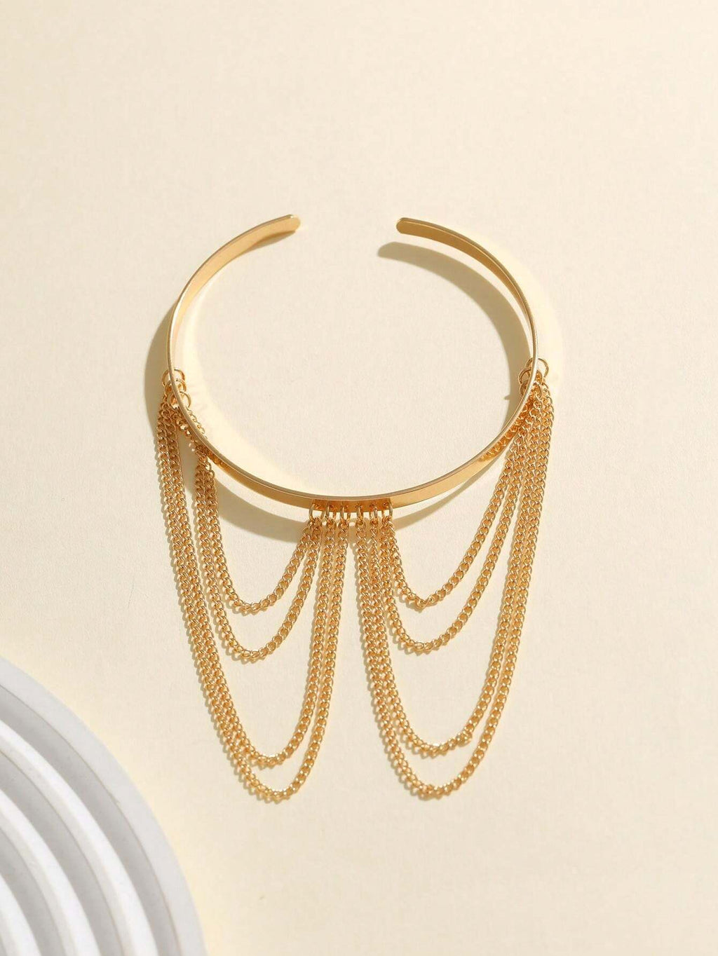 15167 1b-019 Brazalete Abierto Vintage Dorado  1 Pieza