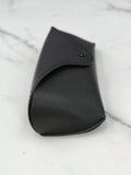11212 1l-388 1 Pieza Bolsa De Gafas De Cuero Pu De Color Sólido Minimalista