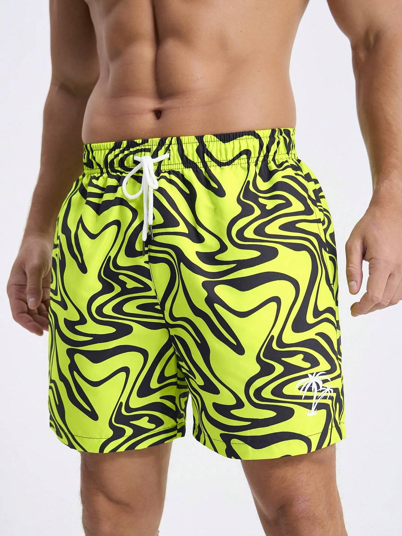 12589 2a-03-16 Shorts De Playa Con Cuerda Para Hombres 1 Pza