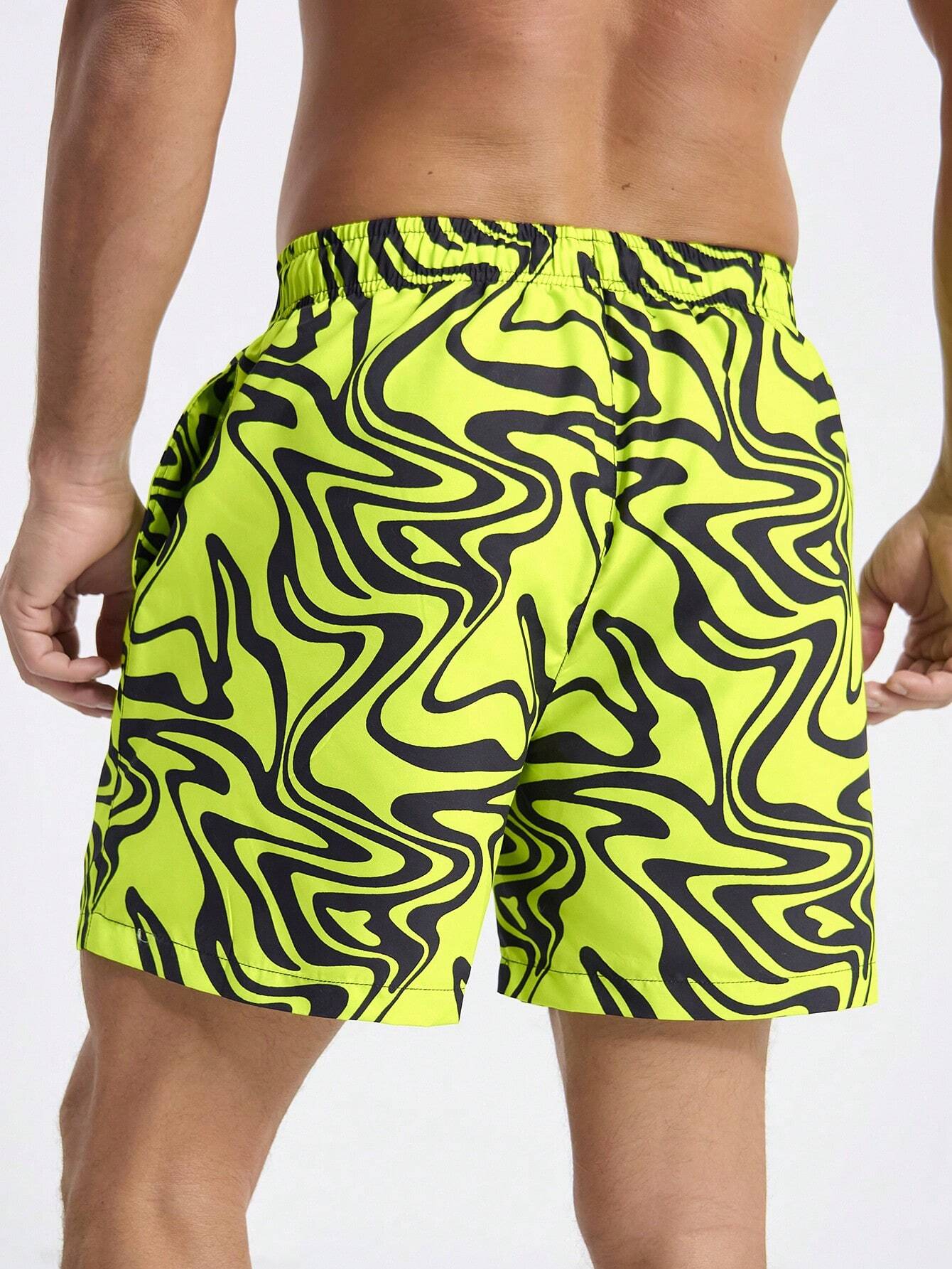 12589 2a-03-16 Shorts De Playa Con Cuerda Para Hombres 1 Pza