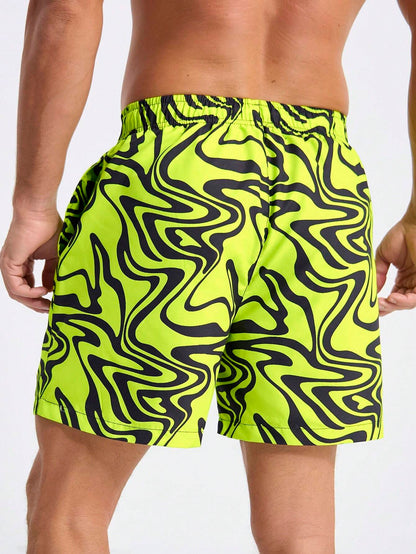 12589 2a-03-16 Shorts De Playa Con Cuerda Para Hombres 1 Pza