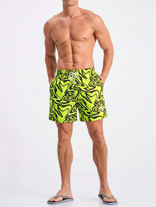 12589 2a-03-16 Shorts De Playa Con Cuerda Para Hombres 1 Pza