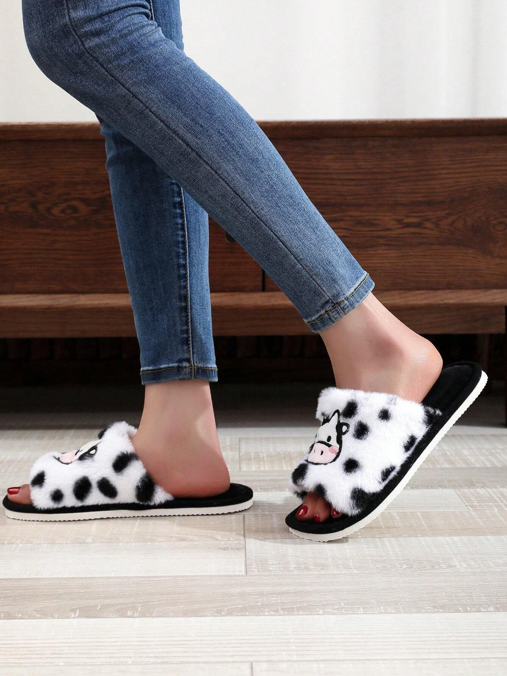 14672 1c-026 Sandalias Diseño Vaca 1 Par