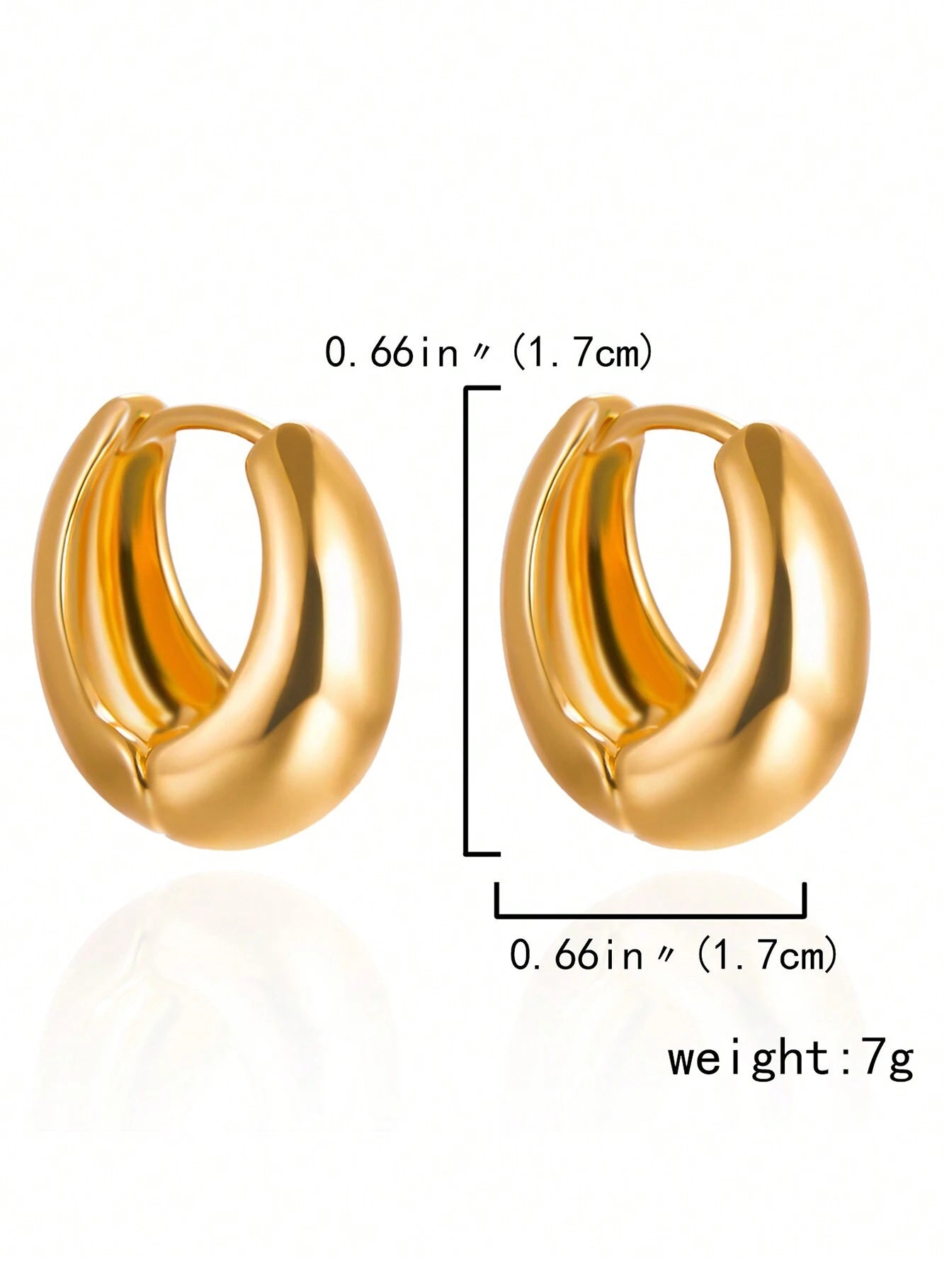 15112 1b-05-17 Pendientes minimalistas 2 Pzas