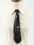 13486 1a-008 Corbata Negra decoradas con estrellas