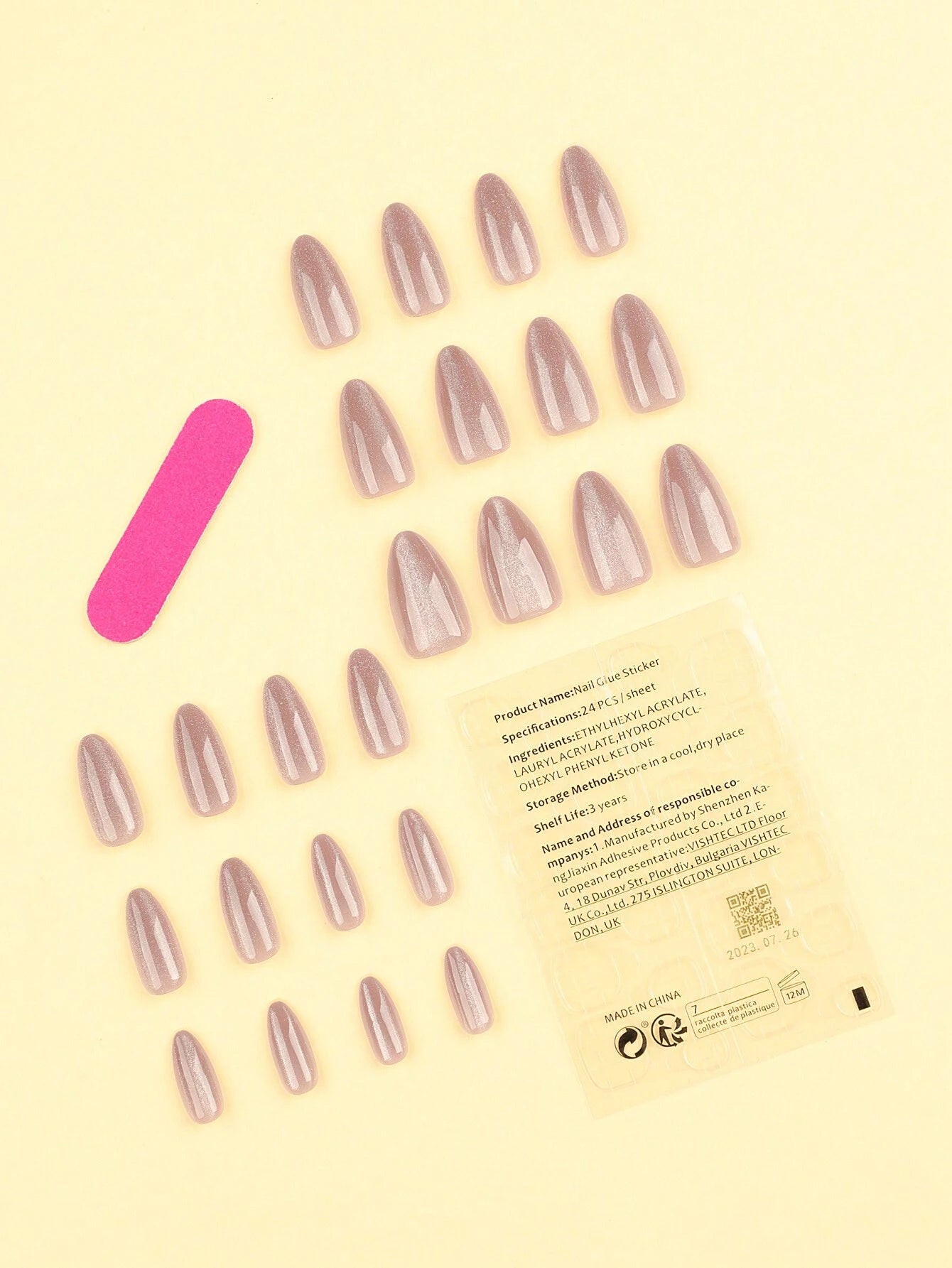 17886 1b-019 Set piezas de uñas 24 Pzas