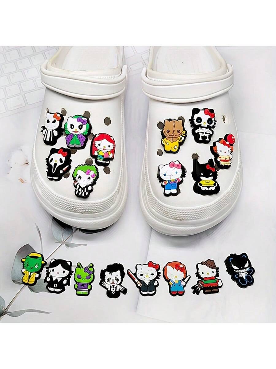 15460 1b-01-01 Pines Diseño Gatitos Halloween 18 Pzas