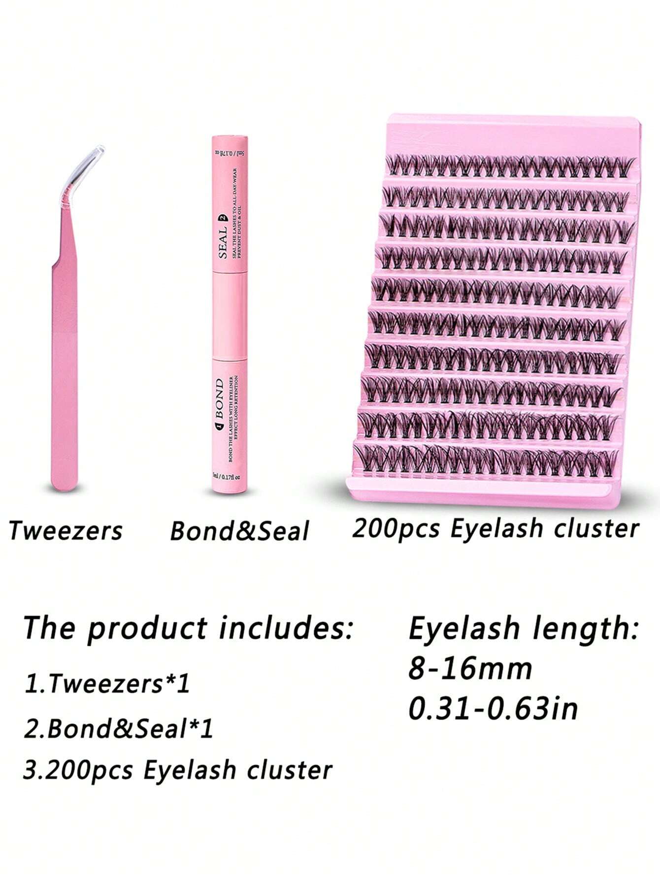 17390 1b-015 Kit de extensión de pestañas