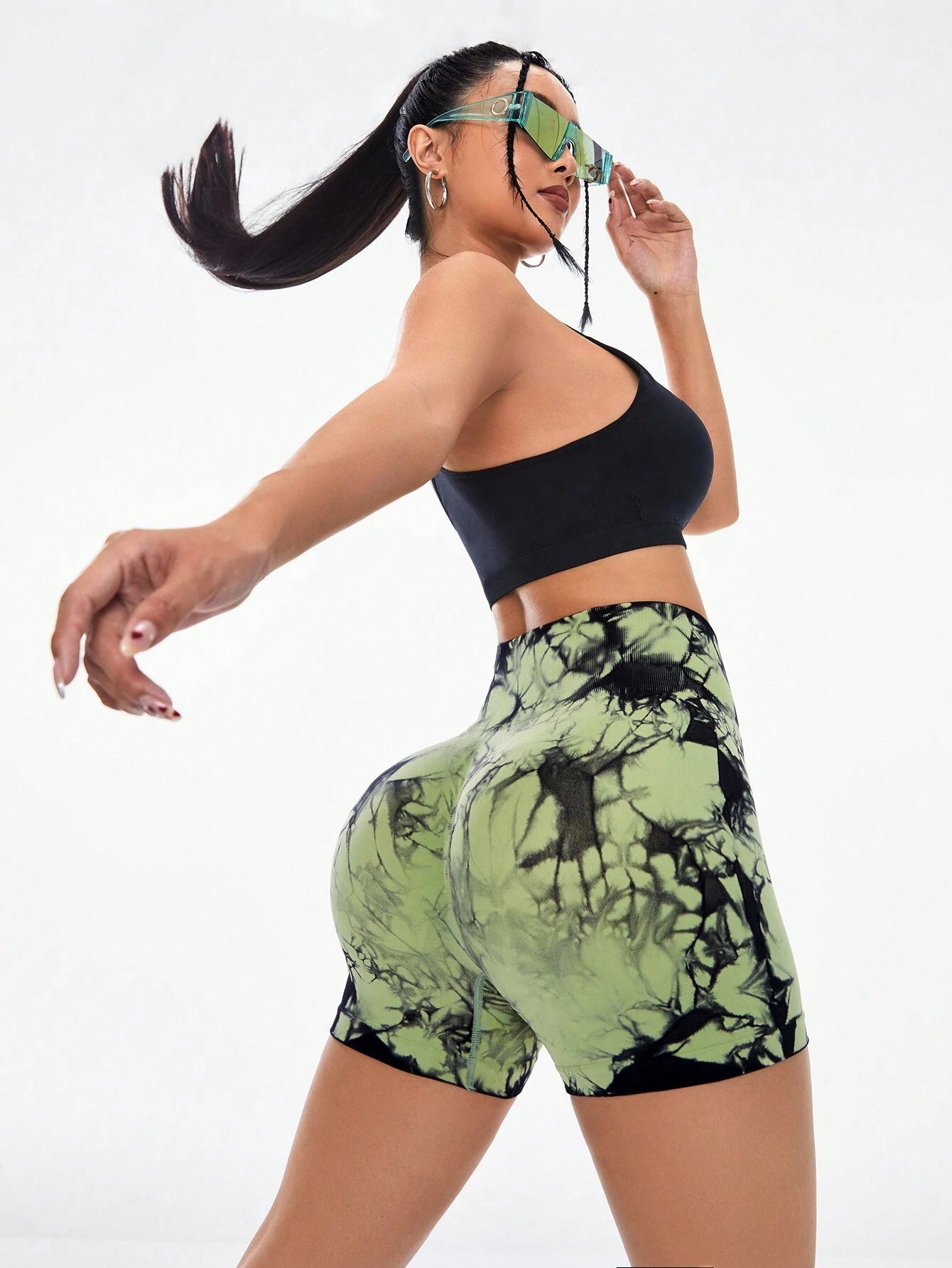 13216 1a-082 Short Deportivos De Tie-dye 1 za