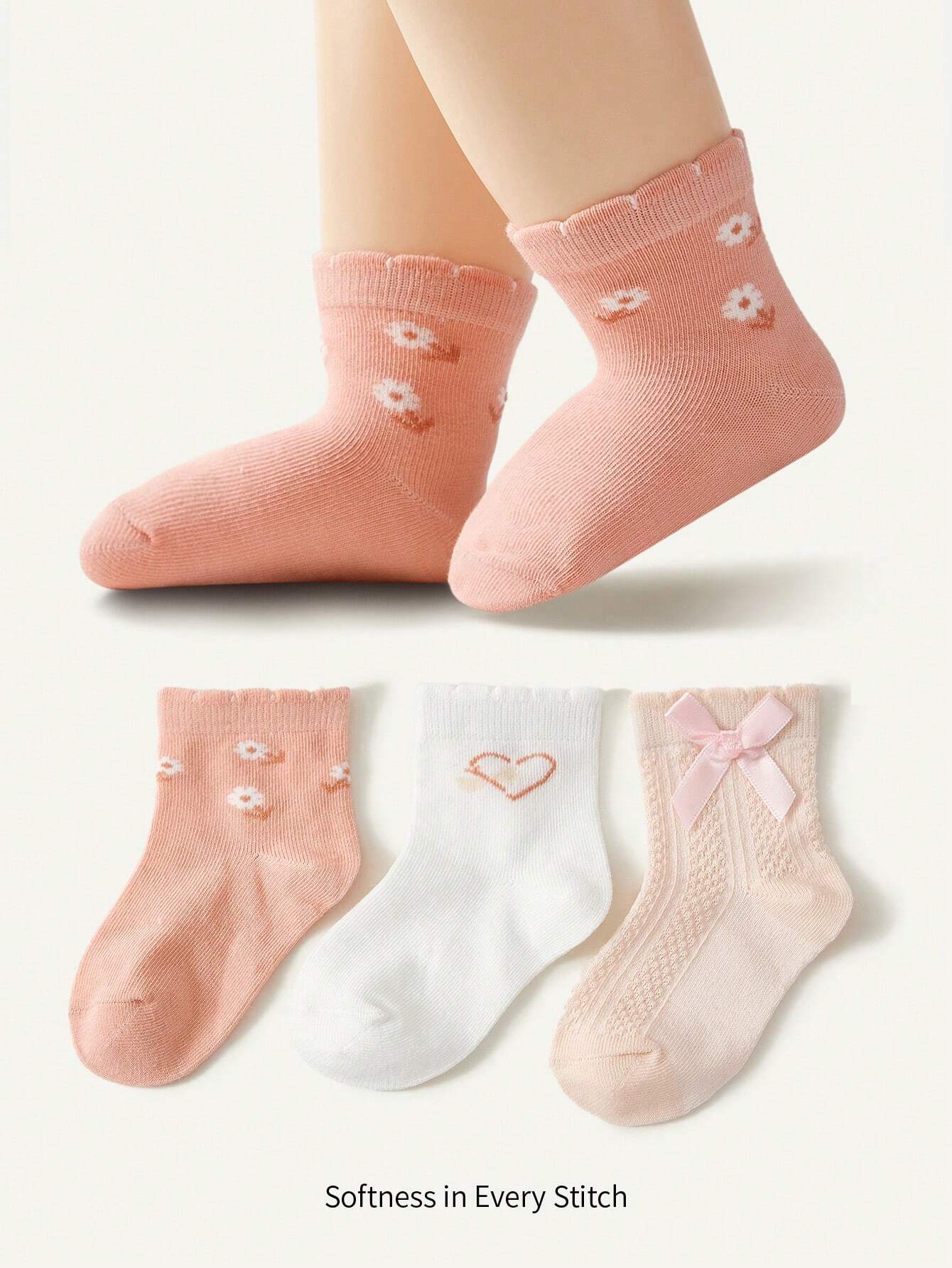 16645 1a-007 Calcetines De Bebé 3 Pzas