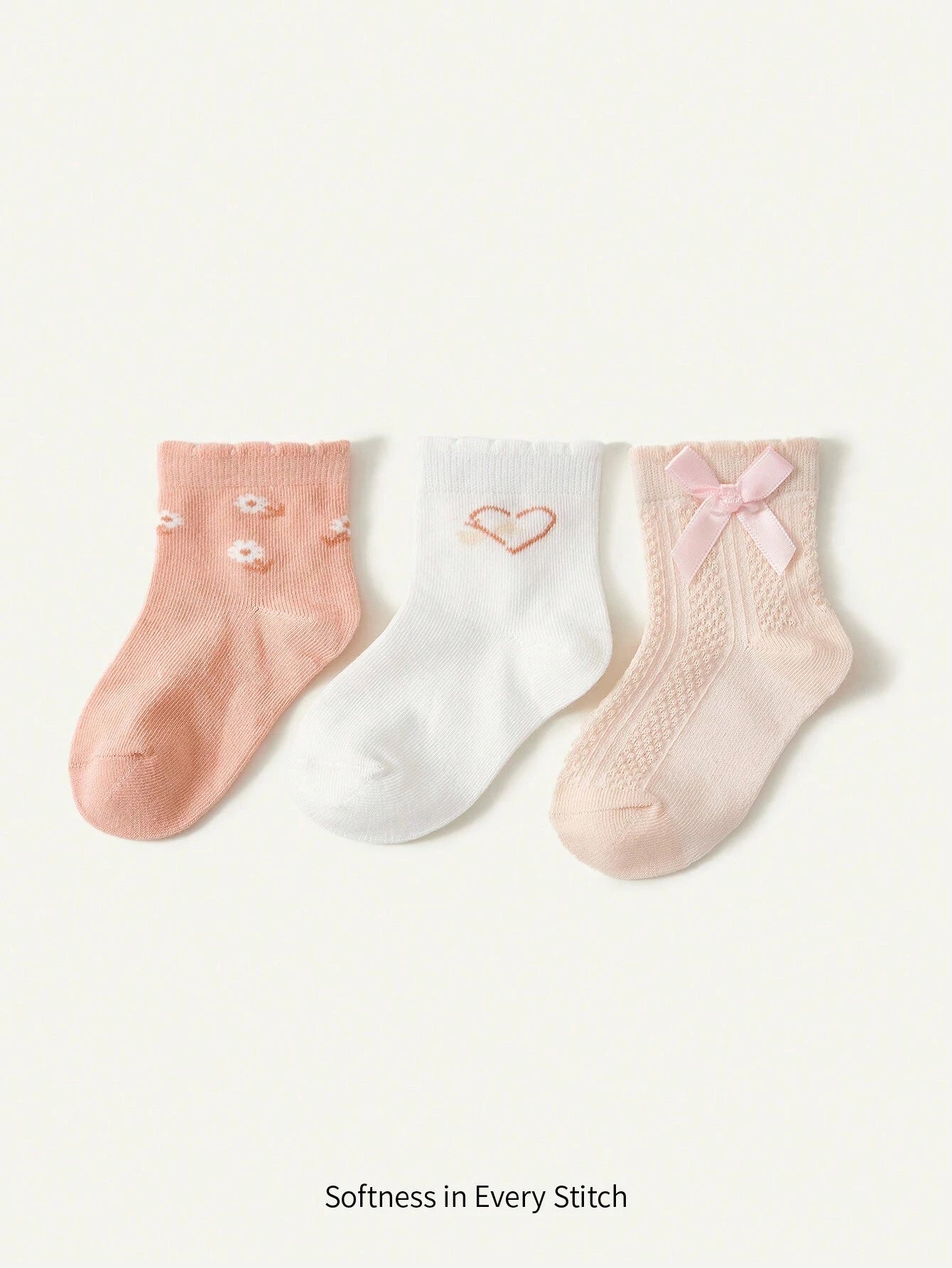 16645 1a-007 Calcetines De Bebé 3 Pzas