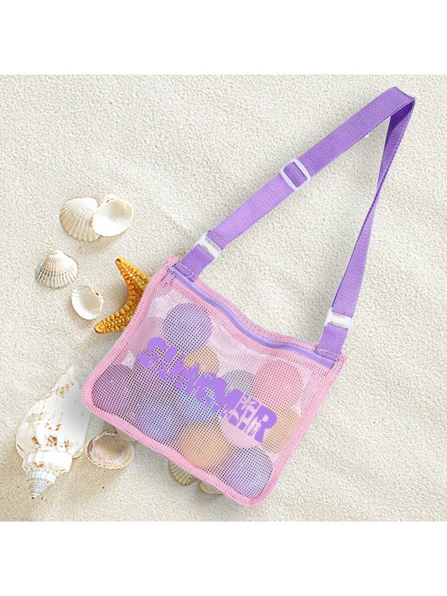 13202 1t-002 Bolso de playa de malla con correa ajustable 1 Pza