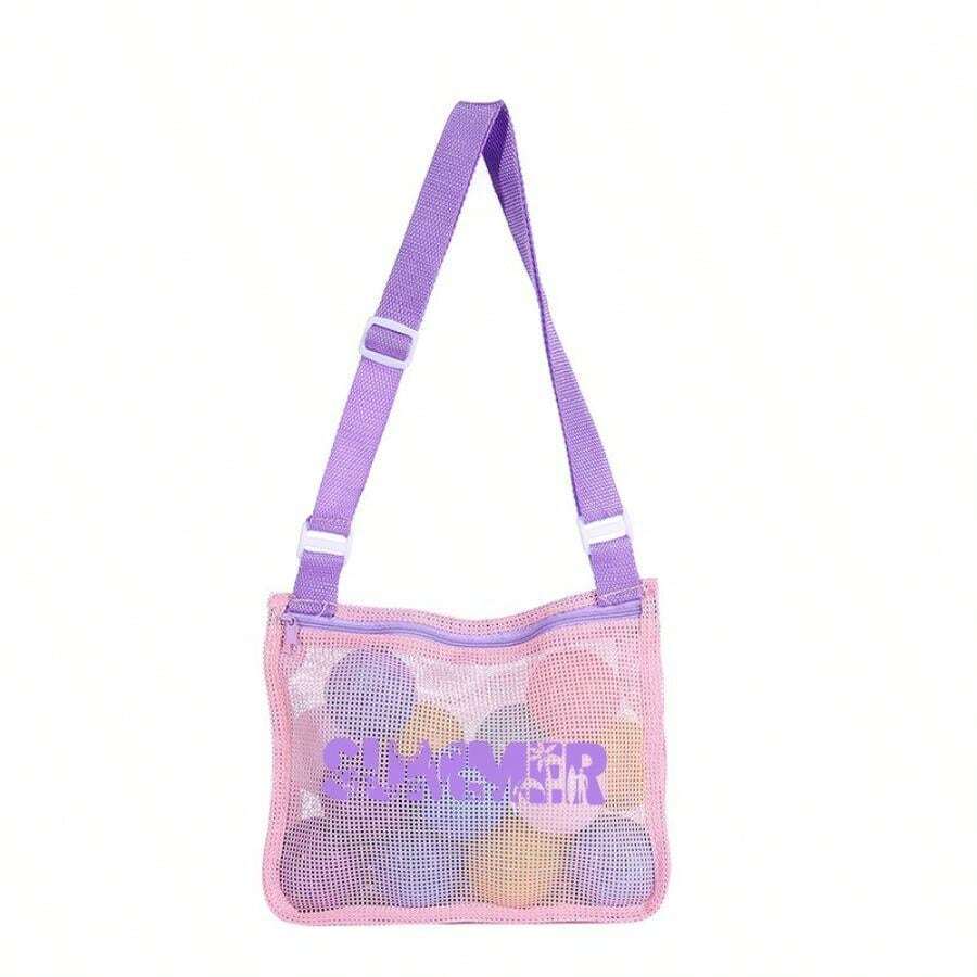 13202 1t-002 Bolso de playa de malla con correa ajustable 1 Pza