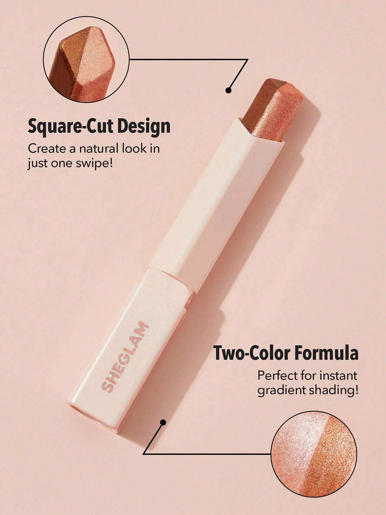 18437 1b-062 SHEGLAM Barra De Sombras De Dos Tonos Insta-Eyes-Rosé 1 Pza